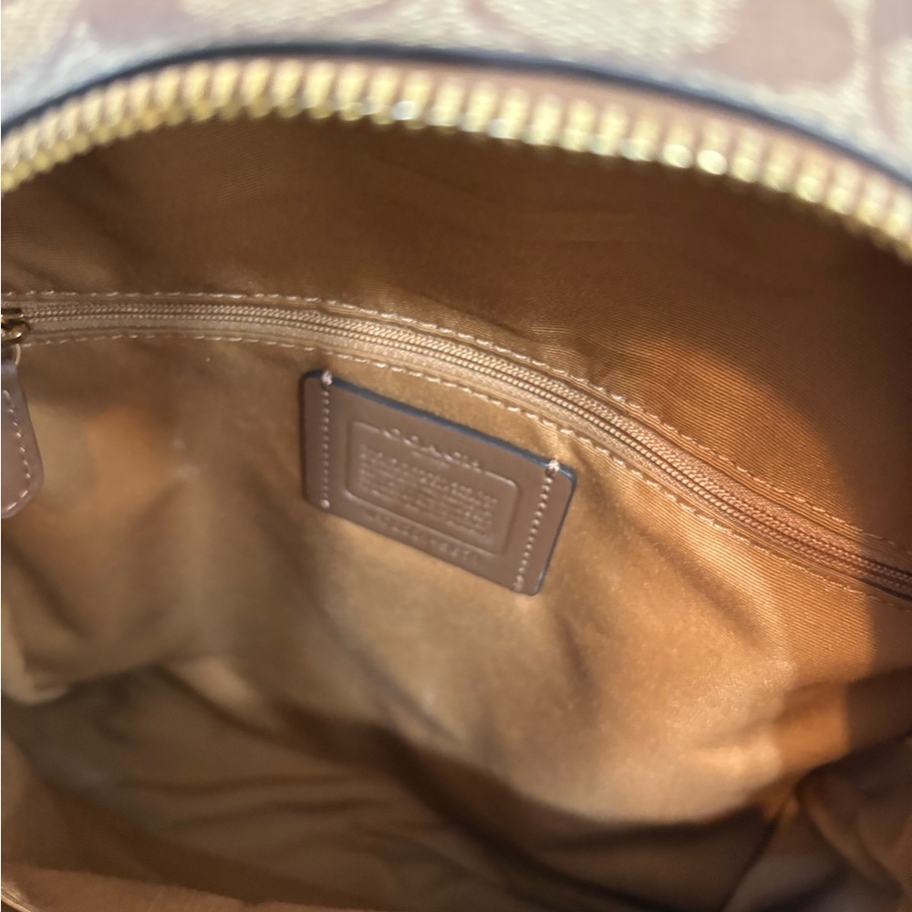 Coach Brown and Cream Backpack - Picture 8 of 16